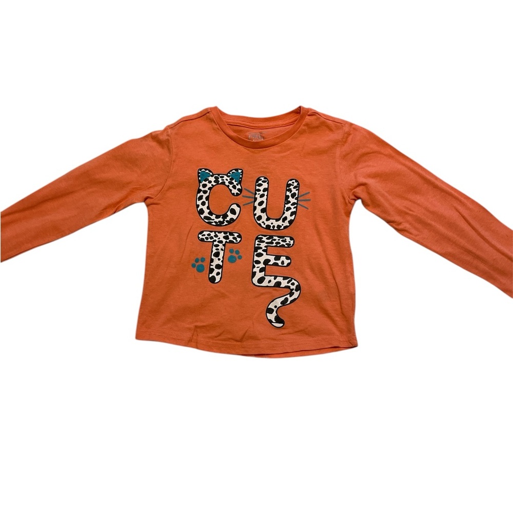 Orange Kids Long Sleeve Shirt